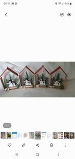 Leuke kersthuisjes met verlichting Excl batterijen, Ophalen, Nieuw