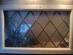 Oude glas in lood raam, Ophalen, Gevelraam of Ruit, Gebruikt, Minder dan 80 cm