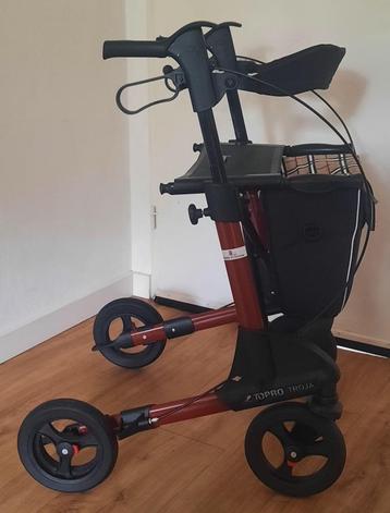 Rollator Topro Troja 2G M + tas + Rugsteun ( 8 kg ! ) beschikbaar voor biedingen