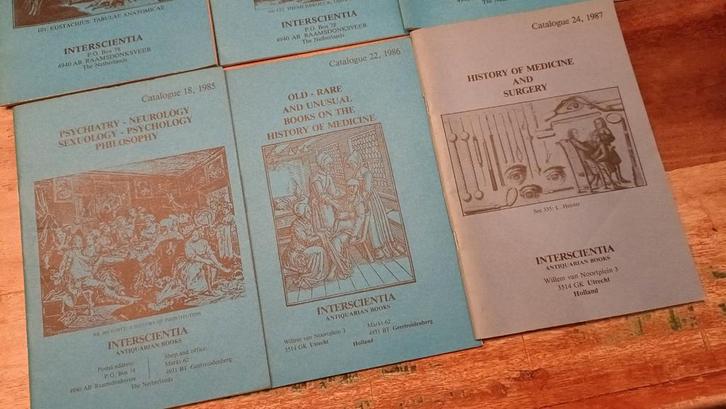 Oude verkoopcatalogi Interscientia Antiquarian Books, Boeken, Geschiedenis | Stad en Regio, Ophalen of Verzenden