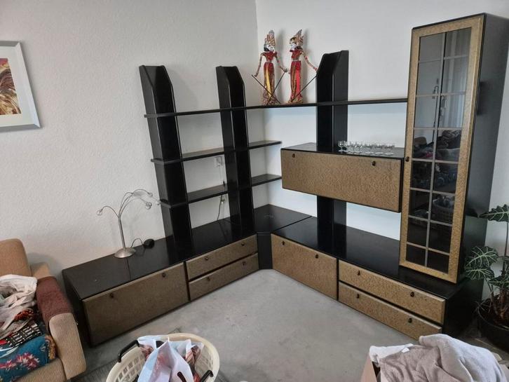 Fraaie hoekkast., Huis en Inrichting, Kasten | Vitrinekasten, Gebruikt, 150 tot 200 cm, 200 cm of meer, 50 tot 75 cm, Met lade(s)