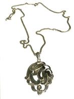 Art Nouveau zilveren hanger van Alex Meijer, Ophalen of Verzenden, Zilver, Ketting