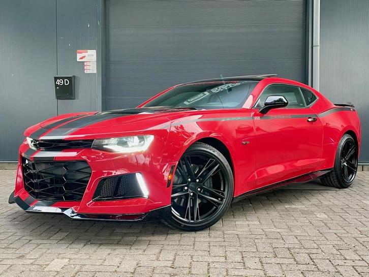Chevrolet CAMARO SS 6.2 V8 SCHUIFKANTEL DAK CLIMA CRUISE BLU, Auto's, Chevrolet, Bedrijf, Te koop, Camaro, ABS, Achteruitrijcamera