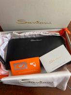 Santoni clutch/portomonnee NIEUW incl doos en dustbag, Sieraden, Tassen en Uiterlijk, Portemonnees, Overige merken, Zwart, Nieuw