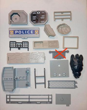 N Playmobil onderdelen grijs beschikbaar voor biedingen