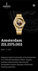 Jacob Zech model Amsterdam, Sieraden, Tassen en Uiterlijk, Horloges | Heren, Ophalen of Verzenden, Nieuw, Staal, Overige merken