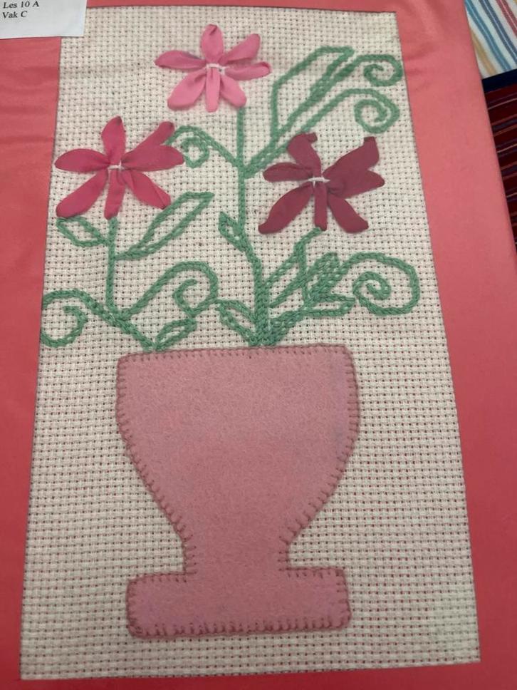 Ensaid Examen Werkstukken Borduren, Hobby en Vrije tijd, Borduren en Borduurmachines, Gebruikt, Overige typen, Handborduren, Ophalen of Verzenden