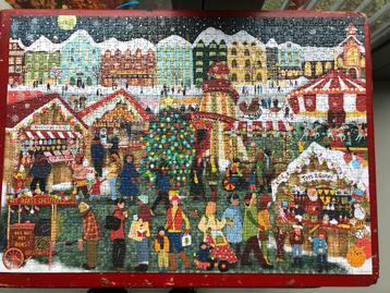 Puzzel kerstmarkt Christmas market 1000 zgan Ravensburger beschikbaar voor biedingen
