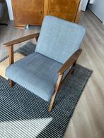 Ekenaset fauteuil retrolook, Huis en Inrichting, Fauteuils, Ophalen, Hout, 75 tot 100 cm, Zo goed als nieuw