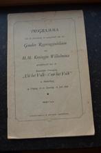 Programma Regeringsjubileum Wilhelmina 1948 in Middelburg, Ophalen of Verzenden, Gebruikt, Nederland, Tijdschrift of Boek