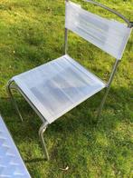 4 x Green Gemini outdoor chair by Giandomenico Belotti, Ophalen, Gebruikt, Textileen, Stapelbaar