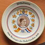 Herdenkingsbord Wilhemina, Verzamelen, Koninklijk Huis en Royalty, Ophalen of Verzenden, Zo goed als nieuw, Servies