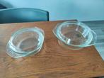 2x glazen ovenschalen met deksel, Ophalen, Zo goed als nieuw, Glas, Pot, Bus of Blik