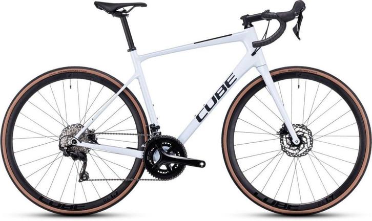 Cube Attain GTC Race Flashwhite/black 60 cm SUPER ACTIE, Fietsen en Brommers, Fietsen | Racefietsen, Nieuw, Overige merken, Meer dan 20 versnellingen
