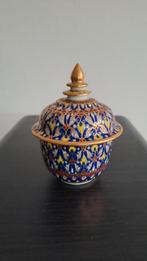 Unieke Handgeschilderde Thaise Benjarong Gemberpot, Ophalen of Verzenden