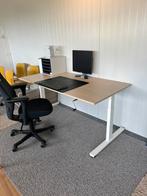 Bureau in hoogte te verstellen met slinger 160 cm, Ophalen, Gebruikt, Geen, In hoogte verstelbaar