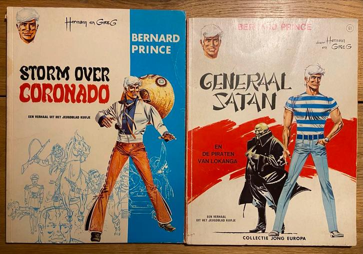 Bernard Prince - Storm over Coronado & Generaal Satan, Boeken, Stripboeken, Gelezen, Meerdere stripboeken, Ophalen of Verzenden