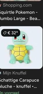 Squirtle pokemon knuffel, Ophalen of Verzenden, Zo goed als nieuw