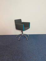8 x Vergaderstoel Artifort Paco - antraciet/blauw,, Ophalen, Gebruikt, Overige kleuren, Stof