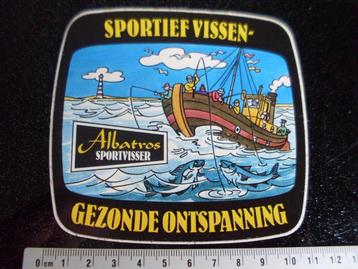 sticker albatros sportvisser logo zeevissen hengelsport beschikbaar voor biedingen