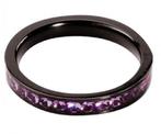 Amethyst AA1 Zirkon Melano Style RingSize: 19mm, Sieraden, Tassen en Uiterlijk, 19 tot 20, Paars, Nieuw, Dame of Heer