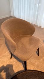 Taupe Eetkamerstoelen - Stijlvol en Comfortabel, Huis en Inrichting, Stoelen, Ophalen, Zo goed als nieuw, Vier, Stof