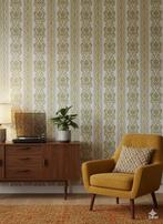 6976 groen goud barok vintage behang warm klassiek swiet, Verzenden, 75 m² of meer, Wit