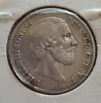 1858 Willem III 1 Gulden Zilver, Postzegels en Munten, Munten | Nederland, 1 gulden, Koning Willem III, Zilver, Ophalen of Verzenden
