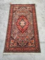 Vintage Perzisch wol vloerkleed grijs oranje Topaz 80x142cm