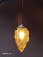 Art deco lampenkap grote vlam gesatineerd glas, Ophalen of Verzenden