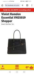 Violet Hamden Essential VH25019 Shopper laptoptas - Zwart, Sieraden, Tassen en Uiterlijk, Ophalen of Verzenden, Nieuw, Zwart, Shopper