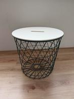 Rond tafeltje met losse deksel –  alleen ophalen, Huis en Inrichting, Tafels | Bijzettafels, Ophalen, Zo goed als nieuw, Rond