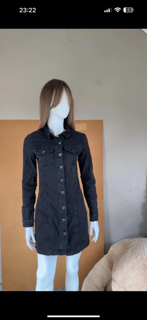 Spijkerjurk, Kleding | Dames, Jurken, Zo goed als nieuw, Zwart, Ophalen of Verzenden