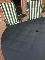 GRATIS Jardin Tuinset - Tafel - Stoelen - Kussens, Ophalen, 4 zitplaatsen, Kunststof, Gebruikt