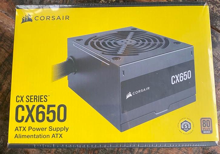 Nieuwe Corsair CX650 650W PSU, Computers en Software, Interne voedingen, Nieuw, Ophalen of Verzenden