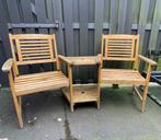 Houten “love seat” Tuinbank, Tuin en Terras, Ophalen, Gebruikt, Hout