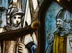 Glas in lood raamhanger Ridders heraldiek ridder schild, Ophalen of Verzenden