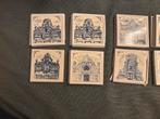 KLM Huisjes Onderzetters 8 stuks, Antiek en Kunst, Antiek | Wandborden en Tegels, Ophalen of Verzenden