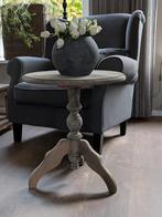 Wijntafeltje/ wijntafel / bijzettafel  stoer#landelijk#sober, Ophalen, Rond, 60 cm of meer