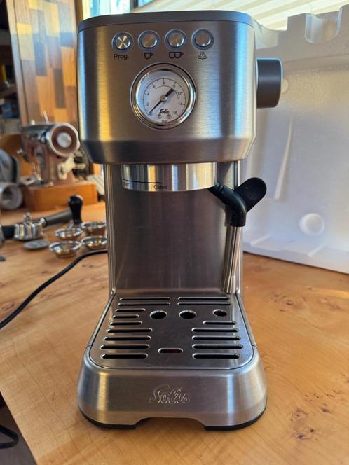 Solis Barista Perfetta Plus 1170 (RVS) Espresso machine, Witgoed en Apparatuur, Koffiezetapparaten, Zo goed als nieuw, Gemalen koffie
