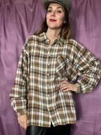 Vintage boyfriend flanel shirt / overhemd - geruit - unisex, Kleding | Dames, Blouses en Tunieken, Hgv, Ophalen of Verzenden, Vintage