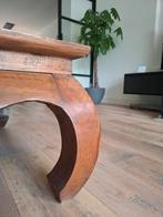 Prachtige houten opiumtafel/salontafel, Huis en Inrichting, Tafels | Salontafels, Ophalen, 50 tot 100 cm, Zo goed als nieuw, 150 tot 200 cm