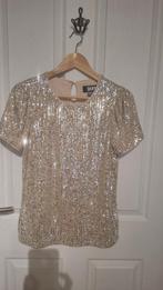 DKNY Glitter Shirt Maat S, Kleding | Dames, Tops, Beige, DKNY, Nieuw, Ophalen of Verzenden