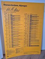 NS Tijdenplaat - Spoorweg, Verzamelen, Spoorwegen en Tramwegen, Ophalen, Gebruikt, Trein, Kaart of Prent