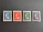 1946 Kon Wilh Konijnenburg NVPH nr 346-349 ongestempeld, Postzegels en Munten, Postzegels | Nederland, Verzenden, Na 1940