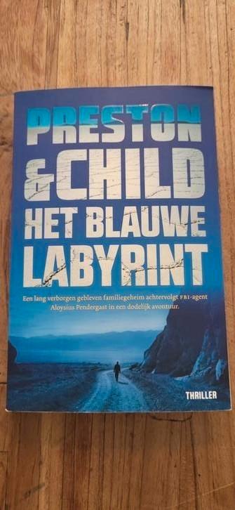 Preston & Child - Het blauwe labyrint, Boeken, Thrillers, Zo goed als nieuw, Nederland, Ophalen of Verzenden