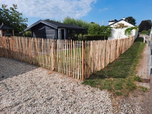 Kastanje Schapenhek + Kastanje Palen 1m poortjes op Voorraad, Tuin en Terras, Tuinhekken en Hekwerk, Nieuw, Tuinhek, Hout, Met poort