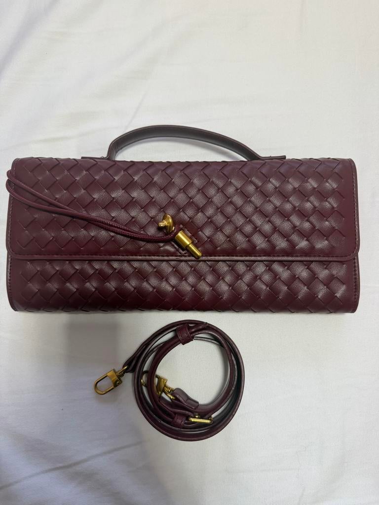 Bordeaux Rode Handtas, Ophalen, Zo goed als nieuw, Rood, Handtas