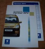 brochure Peugeot Partner MPV accessoires  2004, Ophalen of Verzenden, Nieuw, Peugeot