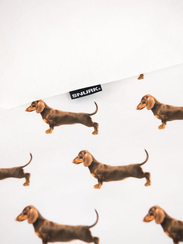 SNURK Dekbedovertrek 100x135 peuterbed - Nieuw met hondjes!, Huis en Inrichting, Slaapkamer | Beddengoed, Nieuw, Dekbedovertrek